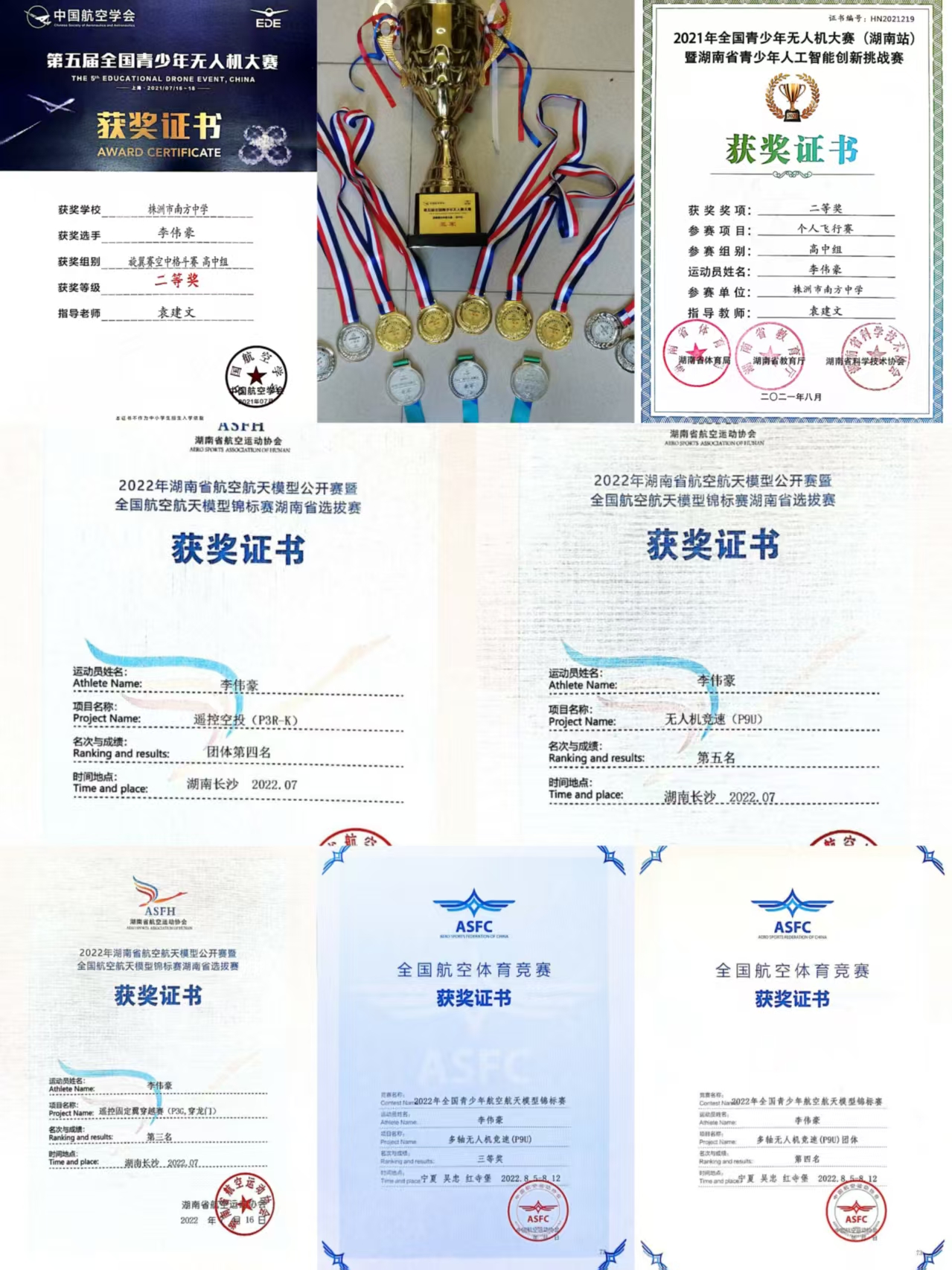 高中时期证书